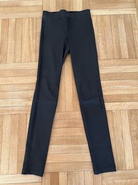 Theory Brown Leather Leggings